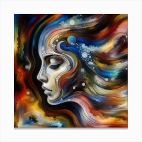 Face Of A Woman Canvas Print