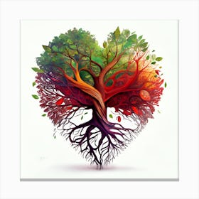 Heart Tree Canvas Print