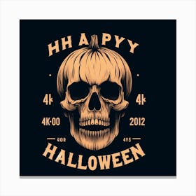 Halloween Skull Canvas Print