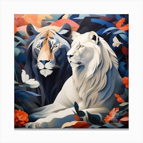 Lions Canvas Print