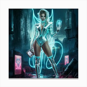 Futuristic Woman 10 Canvas Print