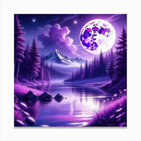 Full Moon In The Sky 1 Canvas Print