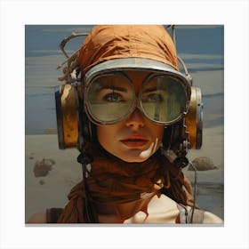 Richardvachtenberg 8000 Years Woman Facewith A Cosmonaut Helmet 900d549f Bfb7 4d12 Bbcc 6ce8c50e91ee Canvas Print