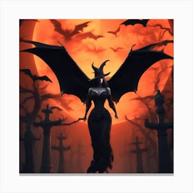 Halloween Witch Canvas Print