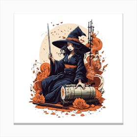 Witch With A Sword Canvas Print