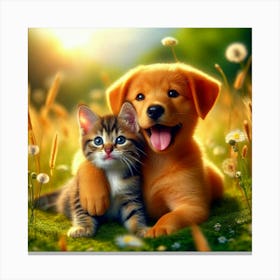 Tierfreundschaft 8820360 1280 3 Canvas Print