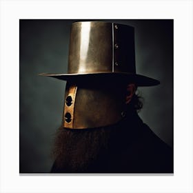 Man In A Helmet 2 Canvas Print