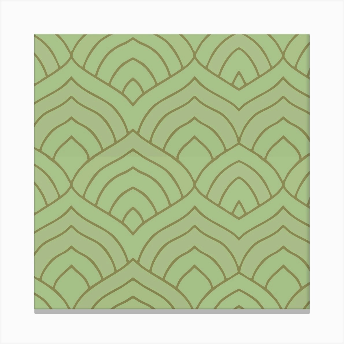 Sage Green Wallpaper Canvas Print by Tārā Design Studio