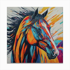 Colorful Horse Canvas Print