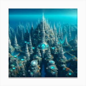 Underwater City Canvas Print