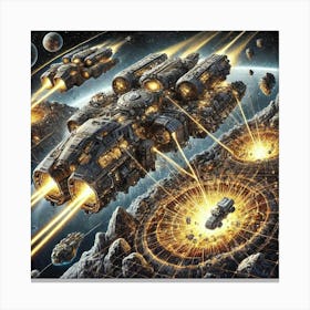 Titanium Fortress Extracting Valuable Resources Iron Commonwealth Canvas Print