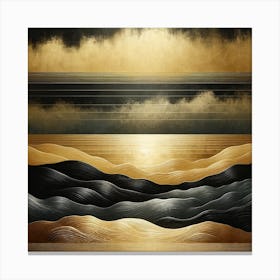 Gold And Black Canvas Print Canvas Print