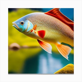 Fish Swimming In The Water Canvas Print