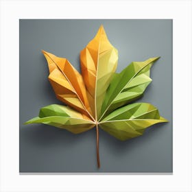 Abstract Maple Leaf Canvas Print