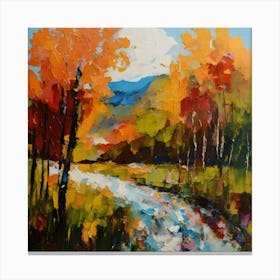 Autumn Creek Canvas Print