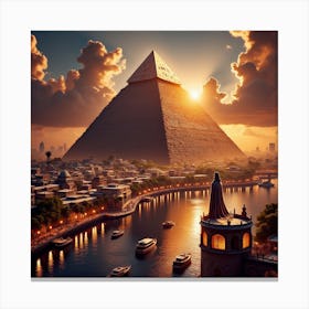 Egypt At Sunset 7 Canvas Print