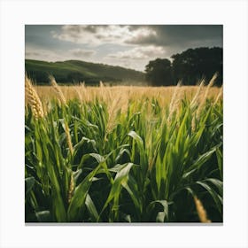 Field Of Corn Canvas Print