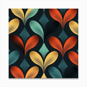 Abstract Floral Pattern 9 Canvas Print