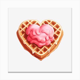 Waffle Heart 3 Canvas Print