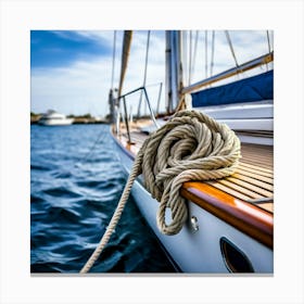 Sailboat On The Sea 2 Canvas Print