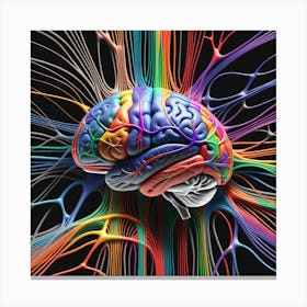 Colorful Brain 21 Canvas Print