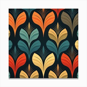 Seamless Floral Pattern 2 Canvas Print