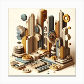 3d Art 3 Canvas Print