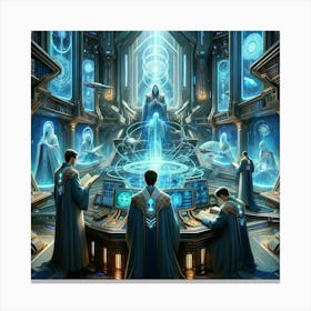 Librarians Space Wolves Legacy Scene Canvas Print