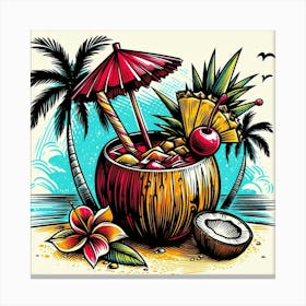 Tropical cocktail 14 Canvas Print