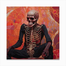 Skeleton 8 Canvas Print