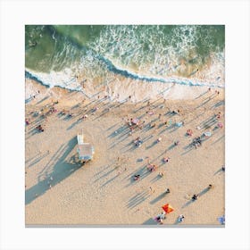 Summer Beach View Canvas Print