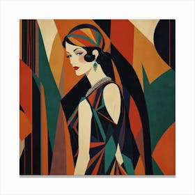 Deco Woman 1 Canvas Print