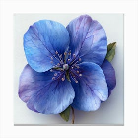 Blue Flower 5 Canvas Print