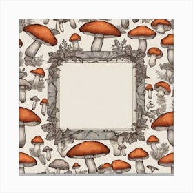 Frame Of Mushrooms 17 Canvas Print