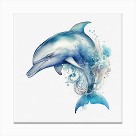 Dolphin Painting 1 Canvas Print