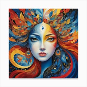 Kaleidoscope Woman Canvas Print