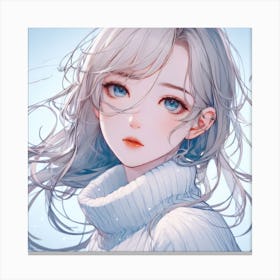 Anime Girl (83) Canvas Print