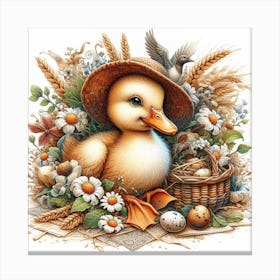 Baby duck 3 Canvas Print