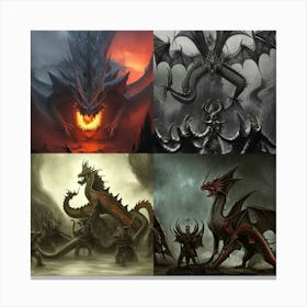 Dragon Shock Canvas Print