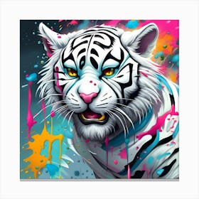 White Tiger 13 Canvas Print