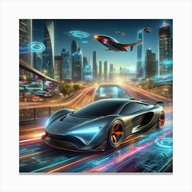 Futuristic Car 11 Canvas Print