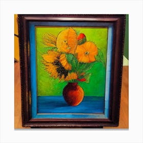 Sunflowers In A Vase Lienzo