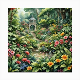 Garden Path 15 Canvas Print