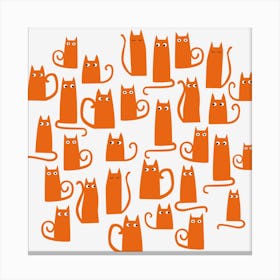 Orange Ginger Cats Canvas Print