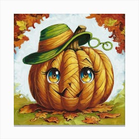 Pumpkin Hat 5 Canvas Print