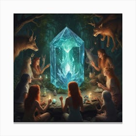 Crystal Crystal Canvas Print