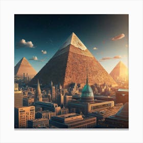Pyramids Of Giza 7 Canvas Print