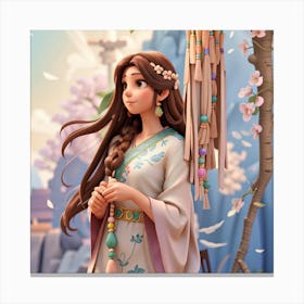 Asian Princess Canvas Print