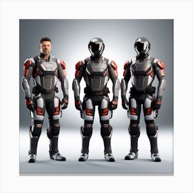 Building A Strong Futuristic Suit Like The One In The Image Requires A Significant Amount Of Expertise, Resources, And Time 17 Canvas Print