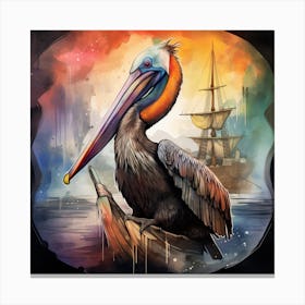 Pelican 3 Canvas Print